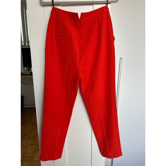Karen Millen Red Compact Stretch Slim Leg Dress Pant Trousers, Size 6, NWOT - Picture 3 of 6